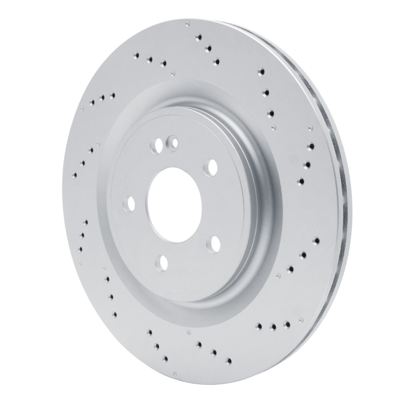 Mercedes-Benz CLA45 AMG Brake Rotor (1) - Rear - R1 Concepts - Drilled GeoSPEC Coated - `20-`25